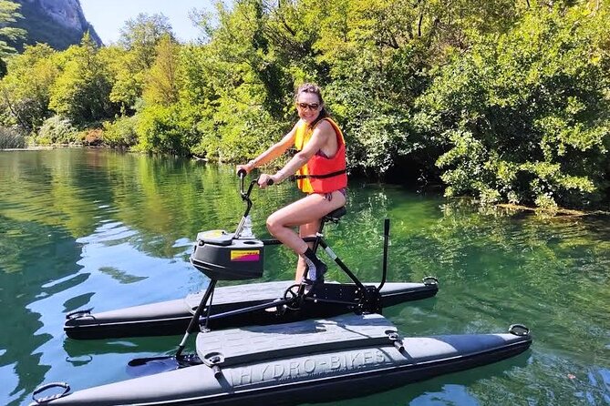 1 st Waterbike Safari in the World - Swim Stops and Zip-Wire Views Overhead