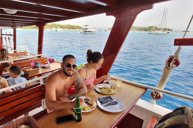 All-Inclusive Blue Lagoon & 3 Island Boat Tour with Food & Drinks - St. Fumija Bay (Otočić Sveta Fumija): the third stop that feels calmer