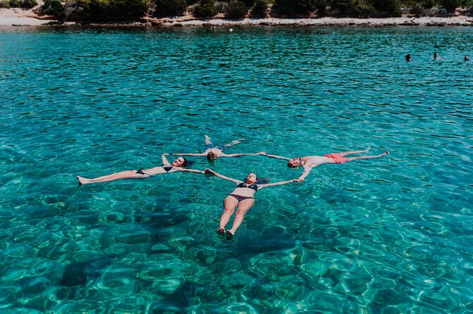 Blue cave, Mama Mia and Hvar, 5 island speedboat tour from Trogir - Stiniva Cove: the sea-only access swim stop