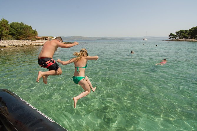 Blue Lagoon & 3 Islands Small-Group Speedboat Tour - Blue Lagoon and Krknjasi Bay: the swim-and-snorkel centerpiece