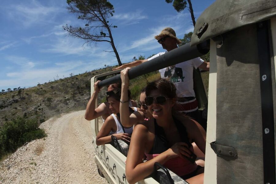 Brač: Island Exploration Tour by Four-Wheel Drive Jeep - Zlatni Rat (Golden Horn) Swim Plus Vidova Gora: Two Big Moments