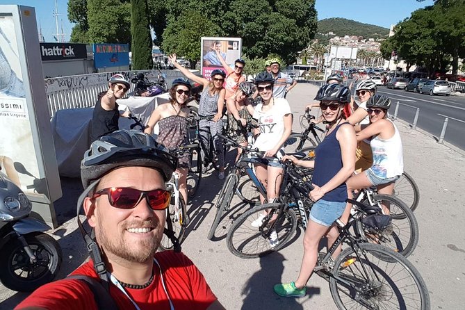City Bike Tour of Split - Old town stops: theatre, fish markets, Ottoman-era fortifications, and Poljud stories