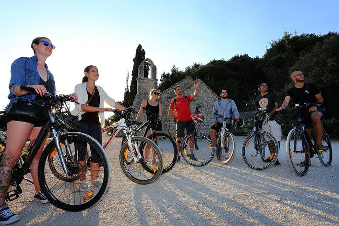 City Bike Tour of Split - Marjan Park hill climb: shade, pine forest, marina views, and the reason you came