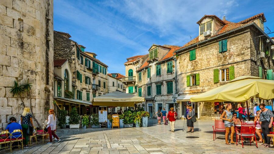 Discover The Old Town Split 1.5h walking Small group tour - Narrow streets, cafés, and souvenir-lined lanes—with context