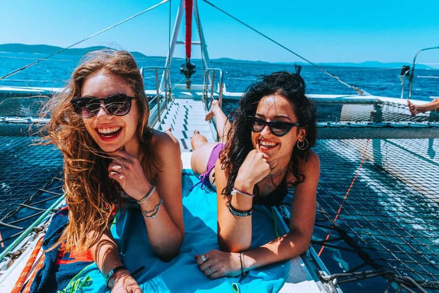 From Brač Island: Catamaran Tour with Food & Drinks - Lučice bay for the second swim stop