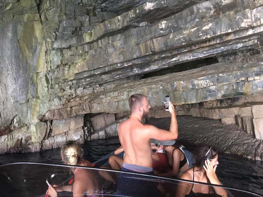 From Hvar: Blue Cave, Green Cave & 5 Islands Speedboat Tour - Lunch reality: not included, but the guide helps you find food