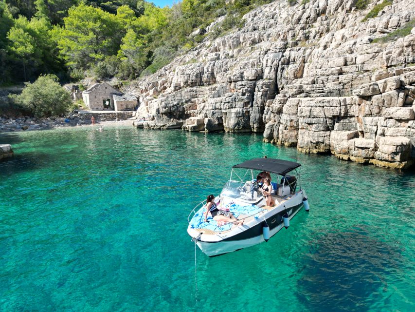 From Makarska: Hidden Gems of Hvar Island's North Shore - Mala Stiniva: The Vertical Cliffs and the Cliff-Jump Option