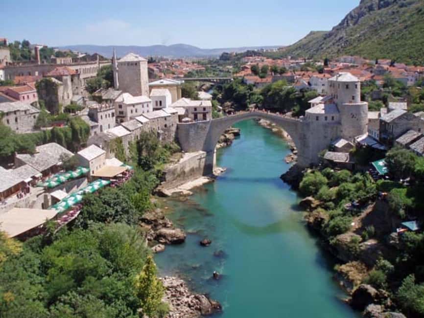 From Makarska: Mostar Day Trip - UNESCO Old Town lanes and the Mostar bazaar feel