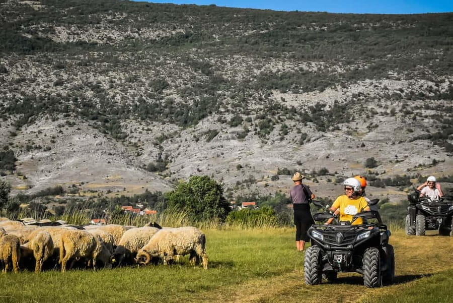 From Split: ATV Dinara Mountain Tour with Picnic - Cetina River fields, abandoned villages, and the quiet moments