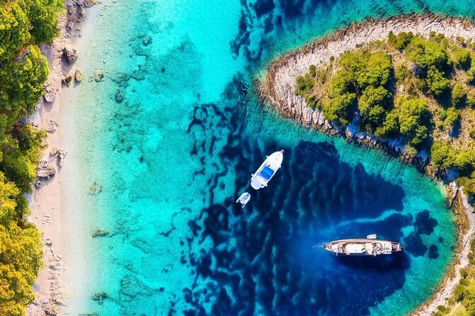 From Split Blue Lagoon and 3 Islands Tour - A 5-hour boat plan: Trogir, Krknjasi Bay, and Maslinica
