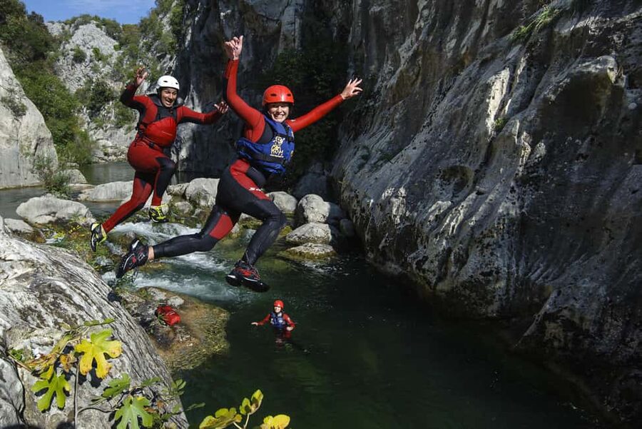 From Split: Canyoning on the Cetina River - The first scramble: where the tour gets real