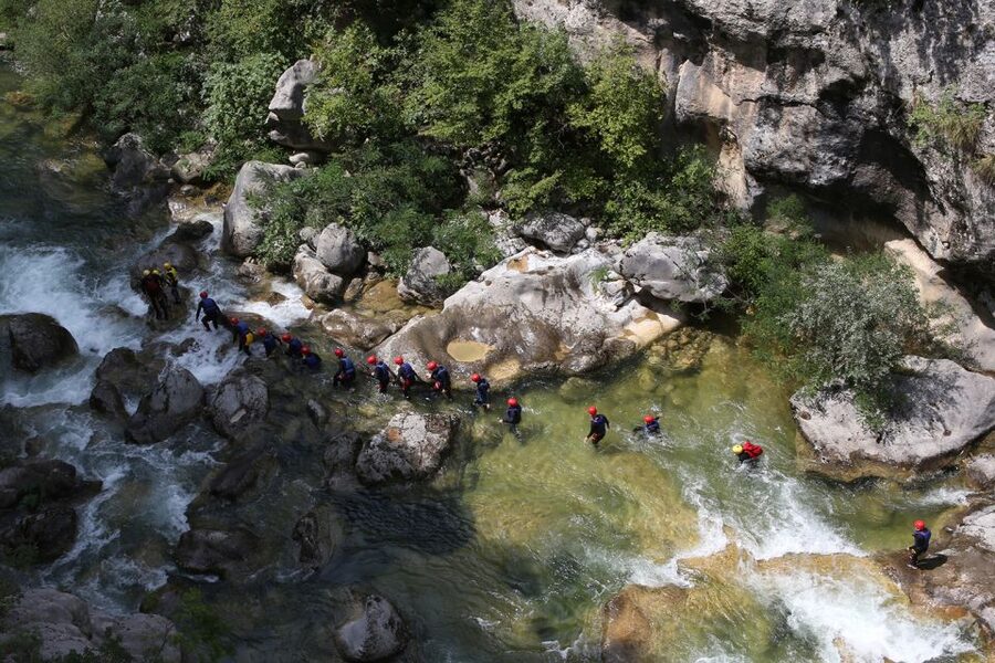 From Split: Canyoning on the Cetina River - Swimming, natural pools, and the “jump if you dare” choice
