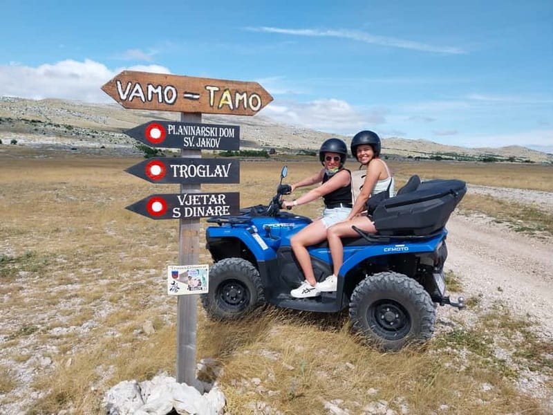 From Split: Dinara Nature Park Quad Adventure with Swimming - Safety briefing, helmets, and your quad choice (single vs double)