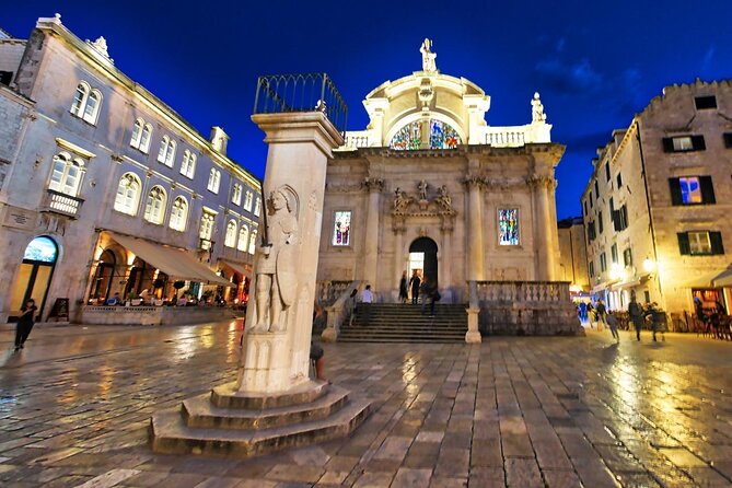 From Split: Dubrovnik Private Tour - Local Food with Wine Tasting - Dubrovnik Old Town: monuments, Stradun, and Orlando’s Column