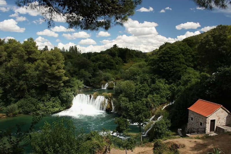 From Split: Krka Waterfalls with Riverboat Ride & swimm stop - The Skradin-to-waterfalls riverboat ride: the best “break from walking”