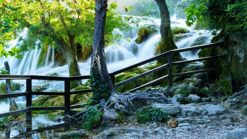 From Split: Krka Waterfalls with Riverboat Ride & swimm stop - Skradin swim stop: the cooling off that’s allowed