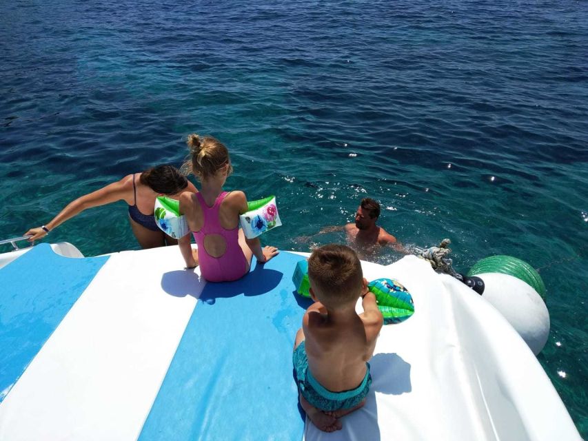 From Split: Luxury Cabin Boat Tour to The Blue Cave and Hvar - Blue Lagoon snorkeling near Budikovac: clear water, masks included