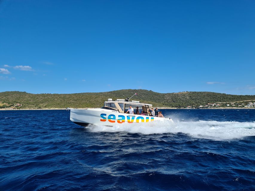 From Split: Luxury Cabin Boat Tour to The Blue Cave and Hvar - Palmizana: botanical garden peace plus a white-sand beach break