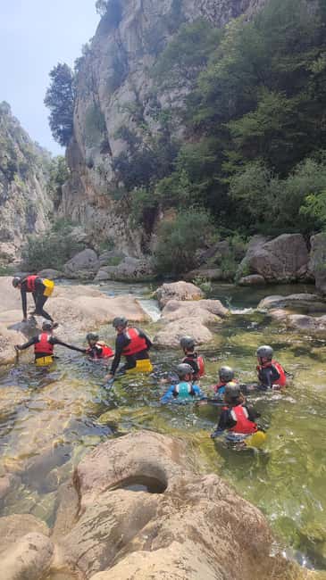 From Split/Omiš: Canyoning Cetina River + Free Photos/Video - The waterfall peak: narrow passages, obstacles, and staying in control