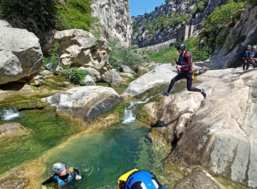 From Split/Omiš: Canyoning Cetina River + Free Photos/Video - That steep climb out: your final workout before the van ride