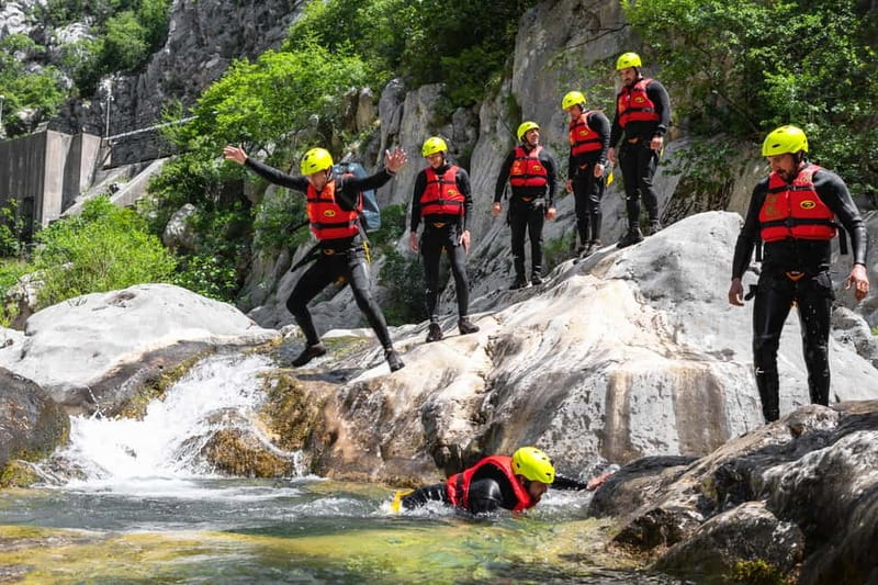 From Split/Šestanovac: Canyoning on Cetina River - Safety briefing plus canyoning gear: what you’re actually paying for