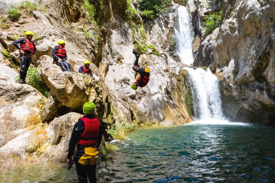 From Split/Šestanovac: Extreme Canyoning on Cetina River - Price and value: $94 for adrenaline, transport, and gear
