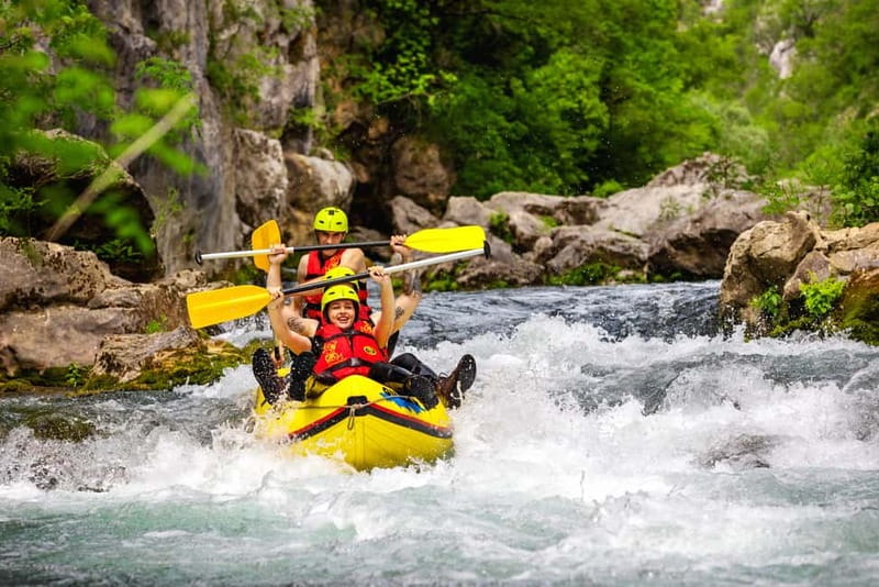 From Split/Šestanovac: Whitewater Rafting on Cetina River - The short hike up and the snack finish: wrap-up that feels civilized