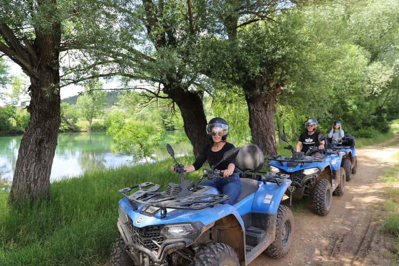 From Split: Three Rivers Quad Tour with Swimming and Lunch - Ruda River source: swimming time, cliff-jump options, and controlled freedom