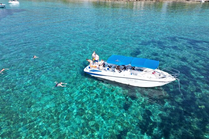 From Trogir & Split: Half Day Speedboat Tour with Blue Lagoon - On the water with Ria Tours: boat, crew, and the vibe