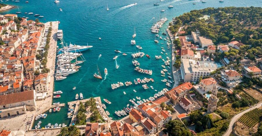 From Trogir/ Split: Hvar & Pakleni Islands Private Boat Tour - Meeting at Matejuska Pier, then straight into the islands
