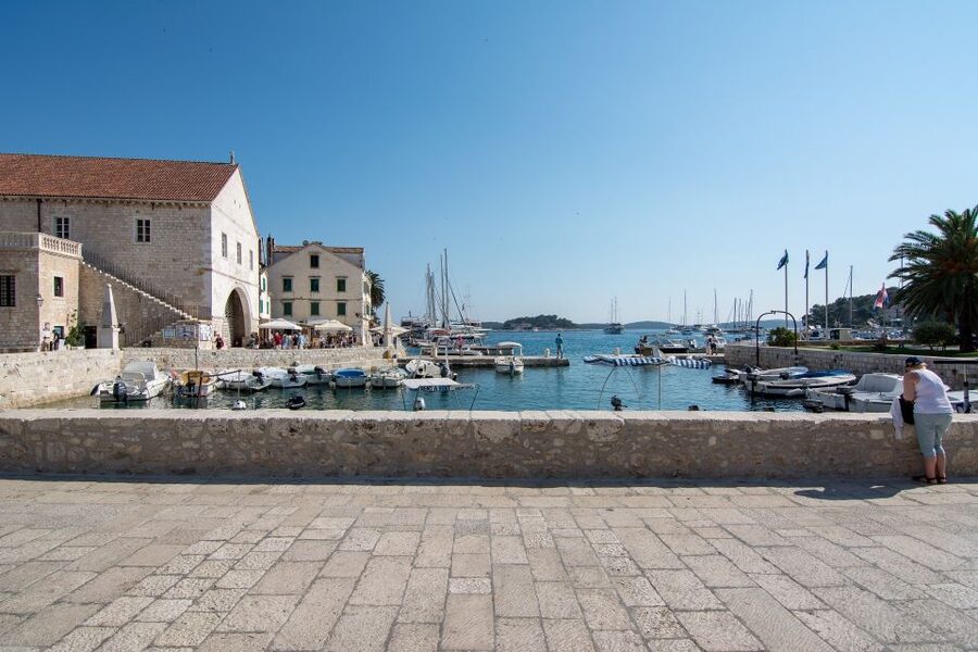 From Trogir/ Split: Hvar & Pakleni Islands Private Boat Tour - Hvar town: 2–3 hours to walk, snack, and find the high views
