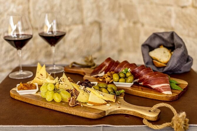 Gastro and History Jewels Experience in Split - The food lineup: Dalmatian cheeses, soparnik, gnocchi with pasticada, brodetto