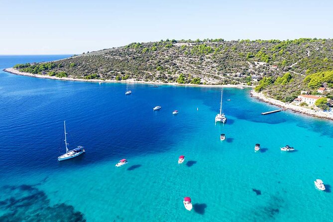 Half day speedboat tour to Solta island & Blue Lagoon from Trogir - Solinska Bay swim and snorkel: clear-water time with gear included