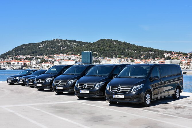 Luxury private transfer: Split airport to Split - Mercedes E class vs V class: comfort and space for families and small groups