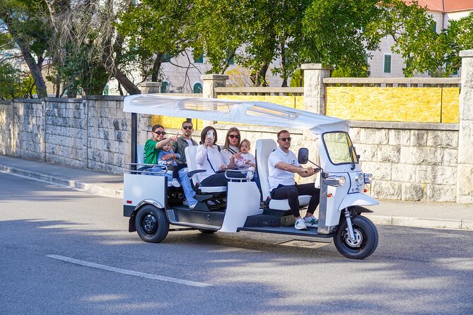 Makarska Tuk Tuk Tour Olive Grove, Scenic Views and Tastings - St. Peter Peninsula: culture talk plus cherry liqueur and big panoramas