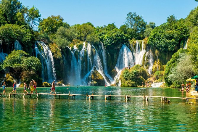 Mostar and Kravica Waterfall Discovery Day Trip from Split or Trogir - Kravice Waterfalls: Swim Time, Steep Paths, and How to Beat the Crowds