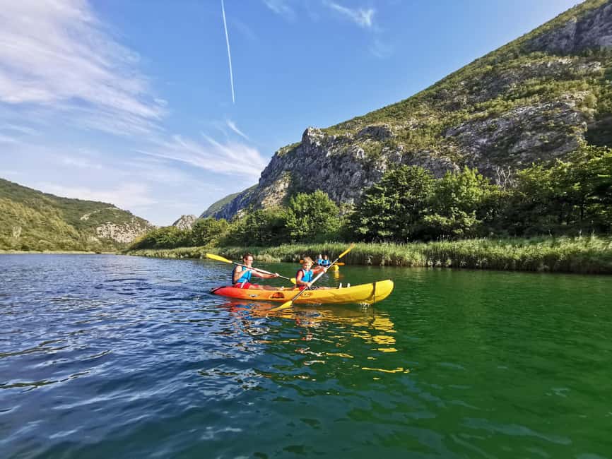 Omiš/Split: 4h Kayaking in Cetina Protected Nature Park Area - What 4 hours on the water feels like in practice