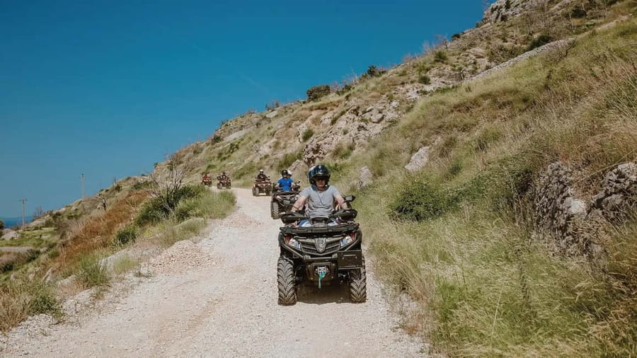 Omiš/Split Expedition: 65 km Quad Tour to Hidden Waterfalls - Vruja Bay Panoramas and Photo Checkpoints: Staying in the Moment
