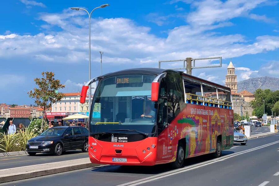 Open Panoramic Bus Tour +Guided Walking Tour in 10 languages - Marjan peninsula: a scenic area that pairs well with a later walk