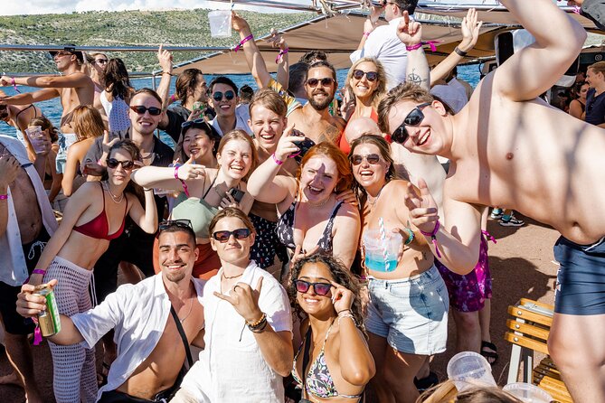 Out to Sea Split Boat Party w/ Blue Lagoon Swim, Dj & Afterparty - Onboard essentials: hosts, WiFi, bars, and a kitchen