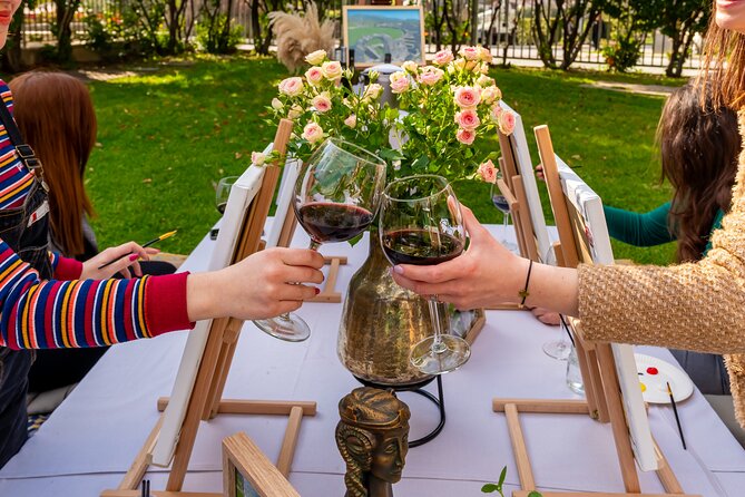 Paint Away: Ancient Salona Tour with Wine, Dine, and Delight! - Stop 2: Hotel President Solin Paint Session with 4 Wines and Homemade Snacks