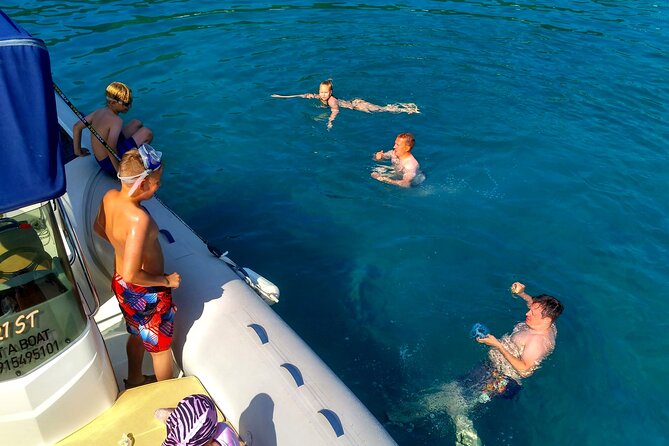 Private boat tour to Blue Lagoon & 4 Islands - Beach Vela Rina: swim and snorkel time in a natural cove