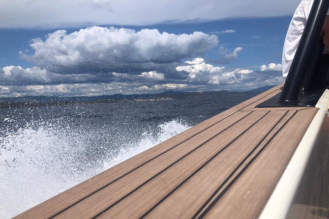 Private Luxury Boat tour for 12 from Split, Brac, Trogir, Hvar - Budikovac Island: swim time in a protected turquoise lagoon