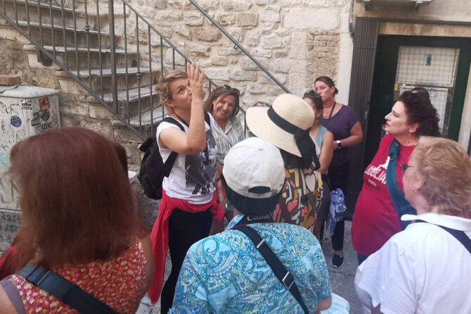Private Walks & Storytelling - the best small group tour in Split - Starting at Porta Aenea and getting your bearings on the Riva
