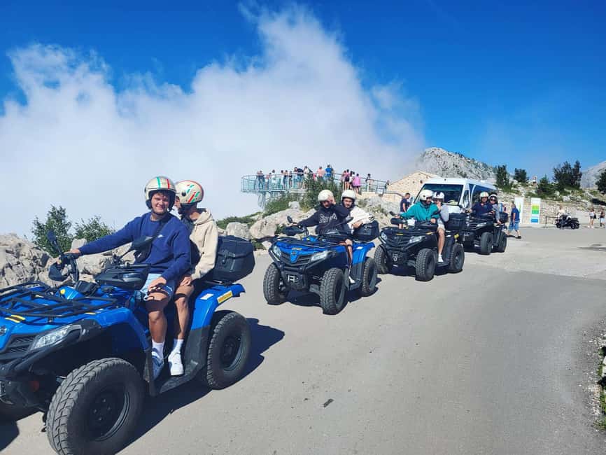 Quad tour to Biokovo Skywalk - Snack stop and the short calm before the big step