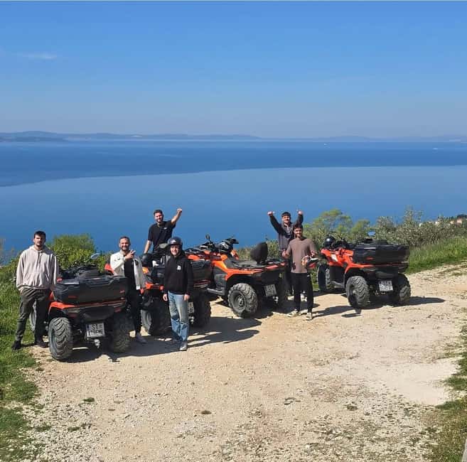 SPLIT: ATV Panorama Tour Podstrana & Horses - Game of Thrones Quarry Stops and Optional Horseback Moments