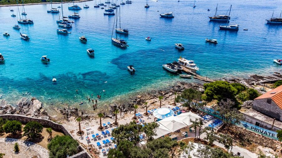 Split: Blue Lagoon 3 Islands All-Inclusive Cruise with Lunch - Water gear and activities: SUPs, inflatables, and €10 deposit fun