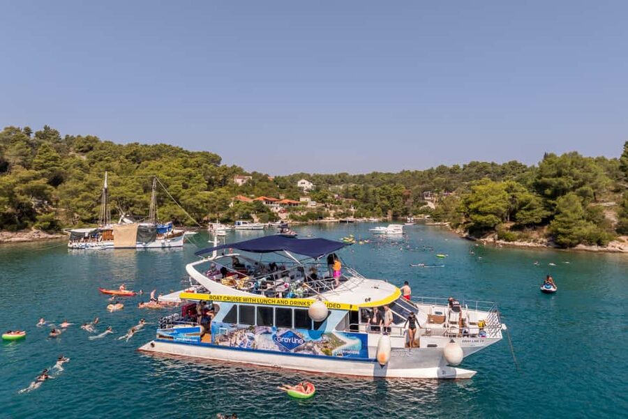 Split: Blue Lagoon & 3 Islands hopping with Lunch & Drinks - Čiovo’s Borkko Beach Bar: The Best Kind of First Swim