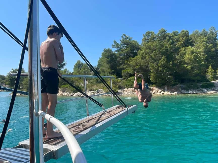 Split: Blue Lagoon&Šolta boat tour with Food&Drinks (2026) - Blue Lagoon: swimming, snorkeling, and that “jump in” feeling