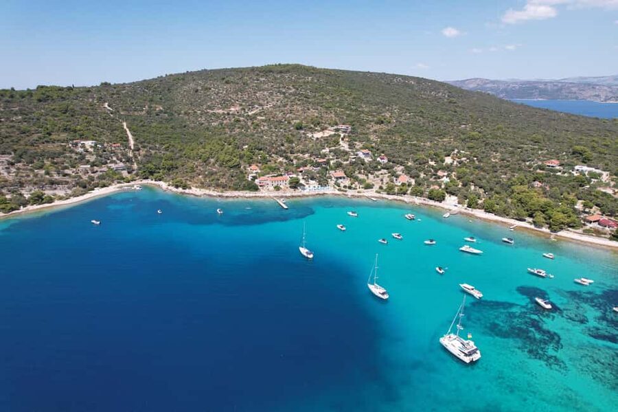 Split: Blue Lagoon&Šolta boat tour with Food&Drinks (2026) - Nečujam Bay on Šolta and the Kontesa shipwreck: the best “snorkel story” of the day